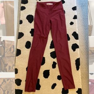 Outdoor voices red leggings size S